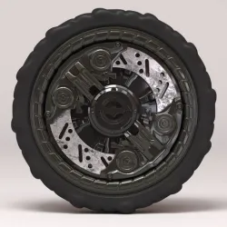 Arkham Knight Batmobile Wheel printable