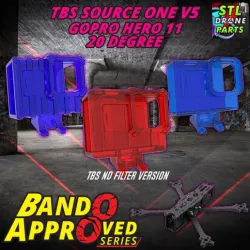 [Bando Approved Series] TBS Source One V5 Gopro Hero 9/10/11 Mount 20 Degree