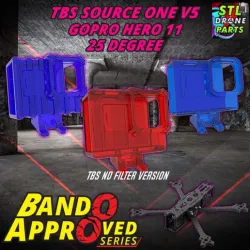 [Bando Approved Series] TBS Source One V5 Gopro Hero 9/10/11 Mount 25 Degree