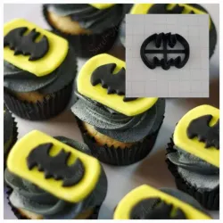Bat cupcake fondant topper outline cookie cutter/clay cutter