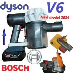 BOSCH on DYSON V6 Battery adapter