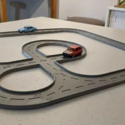 Build and Play track for 1:65 diecast cars