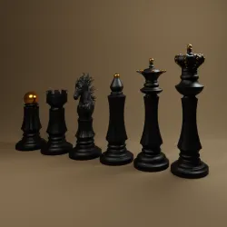 Chess set modern
