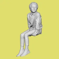 CHILD SITTING FOR DIORAMA  PEOPLE CHARACTER