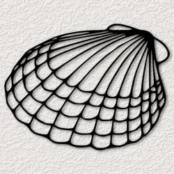 Clam Seashell Wall Art Nautical Sea Shell Wall Decor