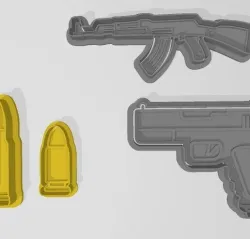 Cortante AK 47 - PISTOL - BULLET