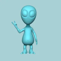 Cute Alien Miniature - STL Printable