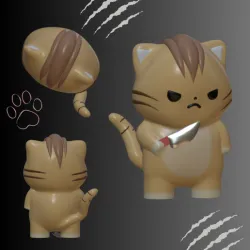 Cute knife tiger
