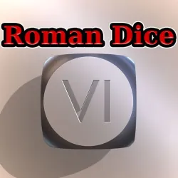Dice with Roman numbers