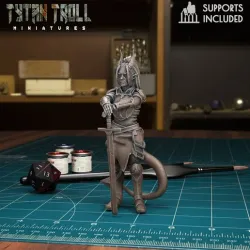 DnD Heroes - Female Tiefling Fighter [Pre-Supported]