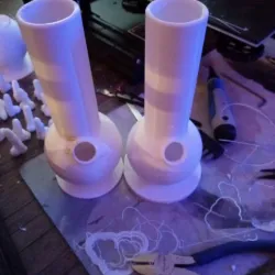 Double Perk Water Pipe