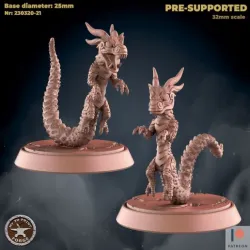 Dragon Serpent Hatchling Two Models