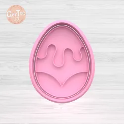 EASTER EGG (N12) CUTTER WITH STAMP / COOKIE CUTTER