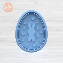 EASTER EGG (N4) CUTTER WITH STAMP / COOKIE CUTTER