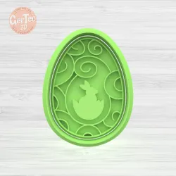EASTER EGG (N5) CUTTER WITH STAMP / COOKIE CUTTER