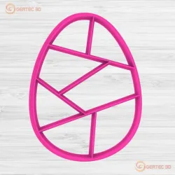 EASTER EGG PUZZLE CUTTER WITH STAMP / COOKIE CUTTER