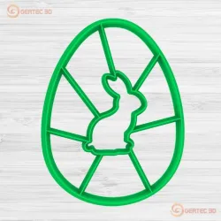 EASTER EGG PUZZLE (N2) CUTTER WITH STAMP / COOKIE CUTTER