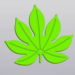 Fatsia leaf Cup coaster