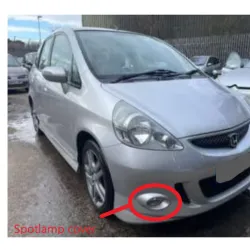 Fit/Jazz 2008 Vtec front bumper spotlamp covers