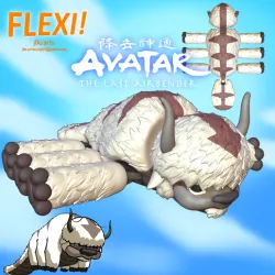 FLEXI Appa from Avatar the Last Airbender! Print in place and flexi!