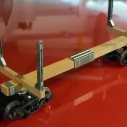 G Scale Skeleton Log Car