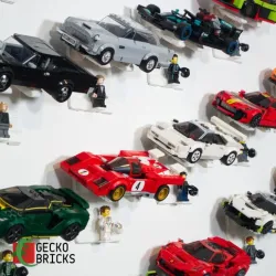 Gecko Bricks Wall Mount For All Speed Champions
