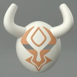 Genshin Impact Hilichurl mask. Video game, props, cosplay