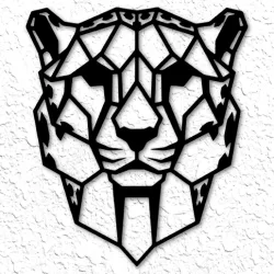 Geometric Cheetah Wall Art Cheetah Wall Decor