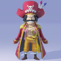 Gol D Roger Mini Figure - One Piece