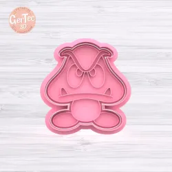 GOOMBA SUPER MARIO BROS Cutter with Stamp / Cookie Cutter