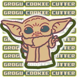 GROGU (BABY YODA) COOKIE CUTTER - IN TWO PARTS!