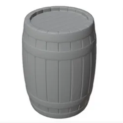 H0 - wooden barrel