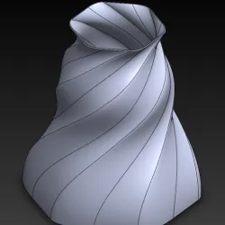Hexagonal Spiral Vase