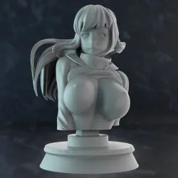 Hinata bust NFSW 3D print model