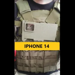 iPhone 14 PALS Armor Plate Carrier Phone Mount
