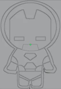 IRON MAN COOKIE CUTTER