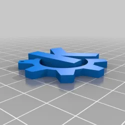 KDE logo Keychain - K up to 2nd color