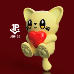 KITTEN_KITTEN_CHIBI_HEART_ NEKO IN LOVE