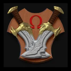KRATOS SWORD CHAOS / WALL PLAQUE 01