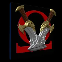 KRATOS SWORD CHAOS / WALL PLAQUE 02