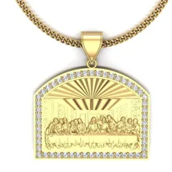 Last Dinner Pendant STL 3D Model for Jewelry 3D Printing