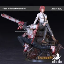 Makima and Denji Diorama from Chainsaw Man
