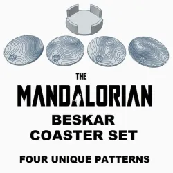 Mandalorian Beskar Coasters