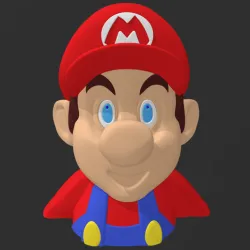 Mario Head Bust