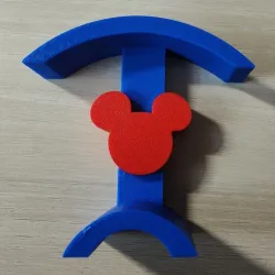 MICKEY - EAR HEADBAND & LOUNGEFLY BACKPACK DISPLAY WALL MOUNT