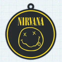 Nirvana Logo Keychain