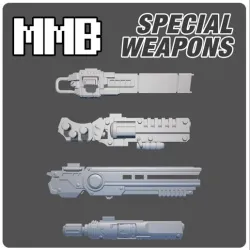 Pack 4 mech weapons