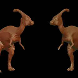Parasaurus dinosaur 3D print model