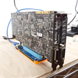 PCI Express Riser Adapter Mount for Mining GPUs / Graphics Cards