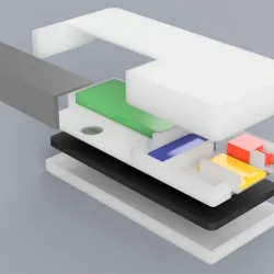 Portable case with battery for Raspberry Pi Zero W